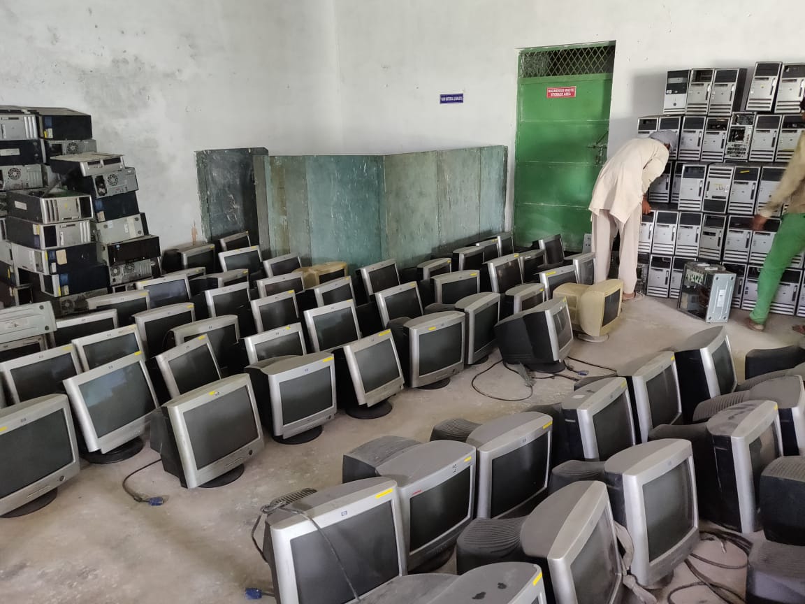 CRT monitor storage at our facility